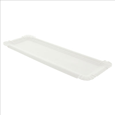 BARQUETTES POUR "HOT DOG"  280 G/M2 23x8 CM BLANC CARTON (2500 UNITÉS)