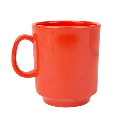 TASSES À CAFÉ 'ASAMI WARE' 240 ML Ø 8x9 CM ROUGE MÉLAMINE (12 UNITÉS)