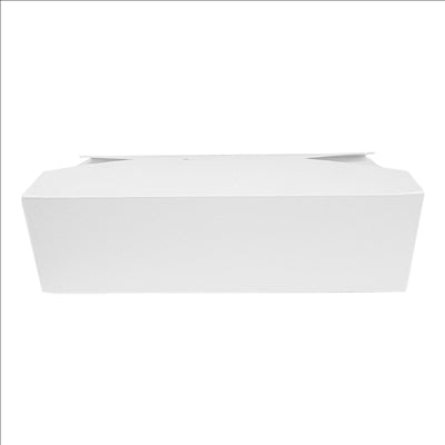 BOÎTES AMÉRICAINES MICRO-ONDABLES 'THEPACK' 2910 ML 250 + 12PP G/M2 21,7x21,7x6 CM BLANC CARTON ONDULÉ NANO-MICRO (100 UNITÉS)