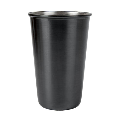 GOBELETS 'ARTINOX' 350 ML Ø 8x11 CM NOIR INOX (12 UNITÉS)