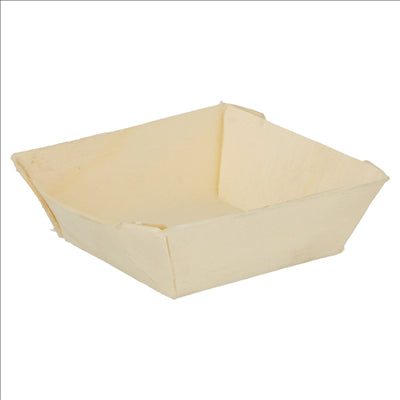 BARQUETTES CARRÉES 40 ML 5,5x5,5x2 CM NATUREL BOIS (500 UNITÉS)