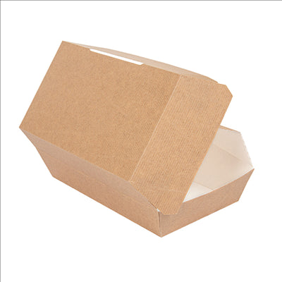 BOÎTES "LUNCH BOX" 'THEPACK' 220 G/M2 19,5x11,5x6,5 CM NATUREL CARTON ONDULÉ NANO-MICRO (300 UNITÉS)