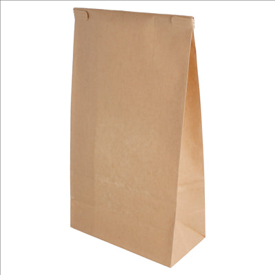 SACS SOS AUTO-FERMETURE AVEC FENÊTRE 1800 GR 60 G/M2 + 25µ OPP 12+6,5x24,6 CM NATUREL KRAFT (500 UNITÉS)