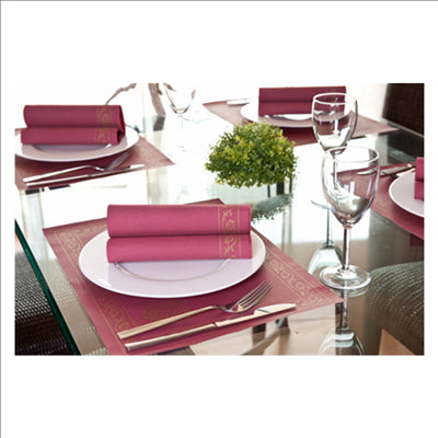 SETS DE TABLE 'PÉRSICO' 48 G/M2 31x43 CM BORDEAUX CELLULOSE (2000 UNITÉS)