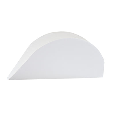 RÉCIPIENTS POUR TACOS 'THEPACK' 220 G/M2 15x2x7 CM BLANC CARTON ONDULÉ NANO-MICRO (1200 UNITÉS)