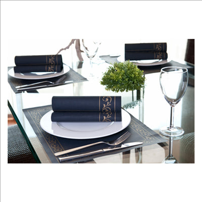 SETS DE TABLE 'TROYA' 48 G/M2 31x43 CM NOIR CELLULOSE (2000 UNITÉS)