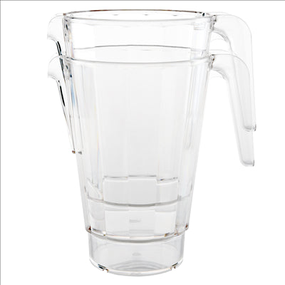 PICHETS EMPILABLES 1500 ML Ø 13,6/7,6x20 CM TRANSPARENT POLYCARBONATE (12 UNITÉS)