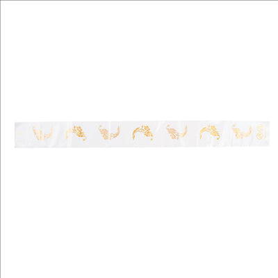 BANDES SANITAIRES WC 'TOUCH OF CHARM'  43x4,5 CM BLANC LDPE (1000 UNITÉS)