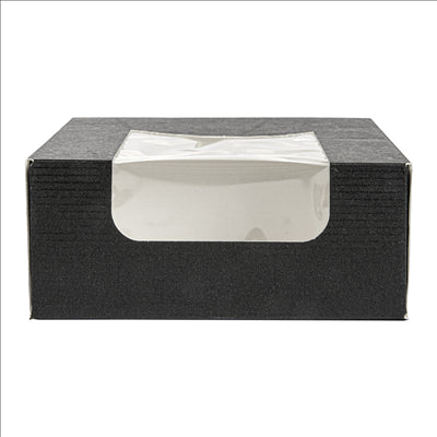 RÉCIPIENTS SUSHI +FÊNETRE 'THEPACK' 230 G/M2 + OPP 10x10x4 CM NOIR CARTON ONDULÉ NANO-MICRO (400 UNITÉS)