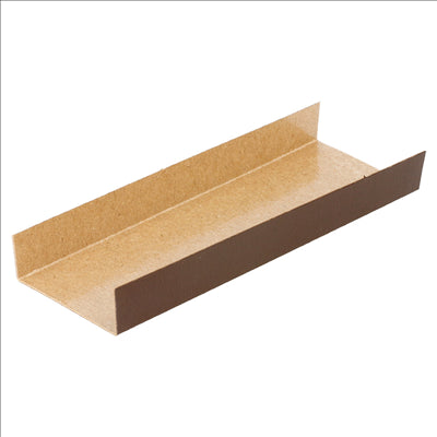 FONDS PLIÉS  380 G/M2 13x4,5+1,5 CM CHOCOLAT/PRALINÉ CARTON (200 UNITÉS)