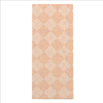 SERVIETTES 'SLIM' 'LIKE LINEN - ARGYLE' 70 G/M2 33x40 CM ABRICOT SPUNLACE (700 UNITÉS)