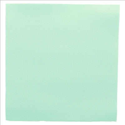 SERVIETTES ECOLABEL 'DOUBLE POINT' 18 G/M2 39x39 CM VERT D'EAU OUATE (1200 UNITÉS)