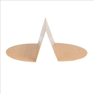 SÉPARATEUR 2 COMPARTIMENTS SALADIER 226.64  300 + 18 PE G/M2 Ø25,4/14x6,3 CM NATUREL KRAFT (600 UNITÉS)