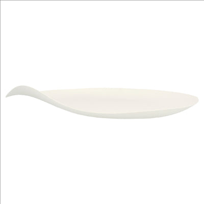 ASSIETTES MARU L 'BIONIC'  Ø 23x3,4 CM BLANC BAGASSE (100 UNITÉS)