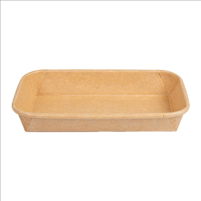 RÉCIPIENTS POUR "SUSHI"  20PE + 280 +16PE G/M2 16x9,1x2,4 CM NATUREL KRAFT (800 UNITÉS)