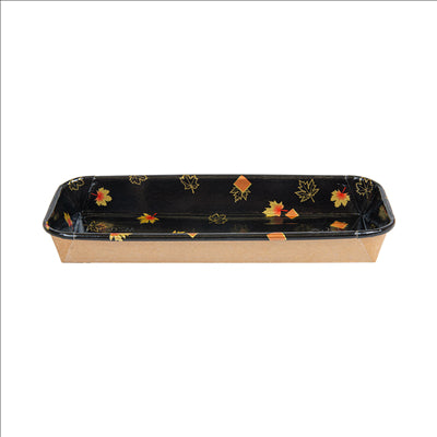 RÉCIPIENTS POUR "SUSHI"  20PE + 280 +16PE G/M2 22,1x9,1x2,4 CM NOIR KRAFT (600 UNITÉS)