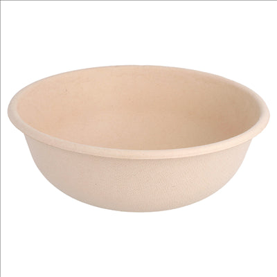 SALADIERS 'BIONIC' 750 ML Ø 17x6,1 CM NATUREL BAGASSE (500 UNITÉS)