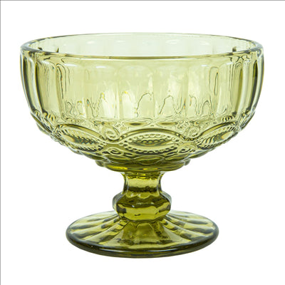COUPES À DESSERTS VINTAGE 'WAKI GLASS' 380 ML Ø12x10.5 CM VERT VERRE (6 UNITÉS)