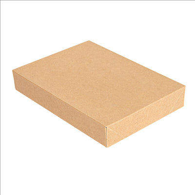 COUVERCLES SANS FENÊTRE POUR BOÎTES 254.78 'THEPACK' 240 G/M2 11x15x2 CM NATUREL CARTON ONDULÉ NANO-MICRO (200 UNITÉS)