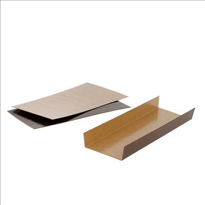 FONDS PLIÉS  380 G/M2 13x4,5+1,5 CM CHOCOLAT/PRALINÉ CARTON (200 UNITÉS)