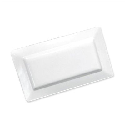 PLATEAUX RECTANGULAIRES 'ASAMI WARE'  44,5x22x4,5 CM BLANC MÉLAMINE (6 UNITÉS)