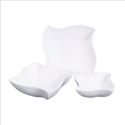 BOLS ONDULÉS 700 ML 17,7x6,7 CM BLANC PORCELAINE (6 UNITÉS)