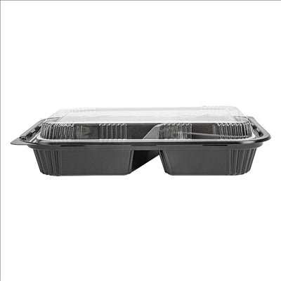 COFFRETS POUR REPAS 3 COMPART.  22,7x14,7x3,5 CM NOIR PP (200 UNITÉS)