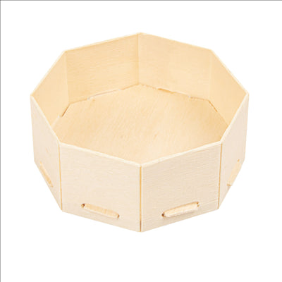 MINI RÉCIPIENTS POUR MISE EN BOUCHE  8x8x3,5 CM NATUREL BOIS (200 UNITÉS)