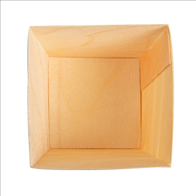 MINI BOL EN FEUILLE DE PEUPLIER  5,5x5,5x5,5 CM NATUREL BOIS (50 UNITÉS)