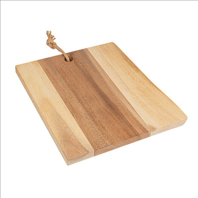PLANCHE PRÉSENTATION RECTANGULAIRE  30x(26-30)x2 CM NATUREL BOIS (10 UNITÉS)