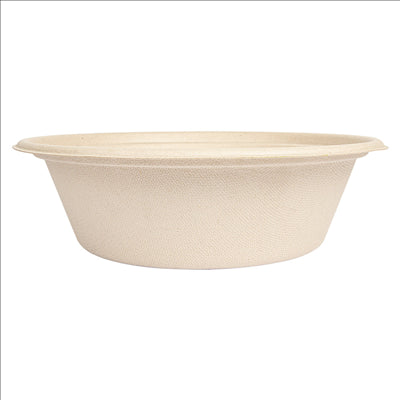 BOLS 'BIONIC' 1200 ML Ø 20,8x6,1 CM NATUREL BAGASSE (400 UNITÉS)