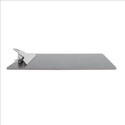 PLANCHE PORTE MENU AVEC PINCE  22,9x31,8x0,4 CM NOIR MDF (12 UNITÉS)