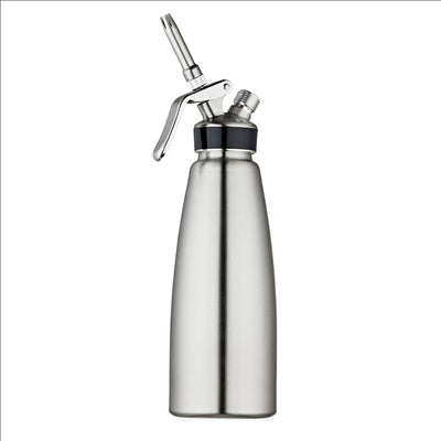 SIPHON CRÈME CHANTILLY 1 L Ø 9,5x26,5 CM ARGENTE INOX (1 UNITÉ)