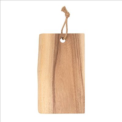 PLANCHE PRÉSENTATION RECTANGULAIRE  30x(16-20)x2 CM NATUREL BOIS (12 UNITÉS)