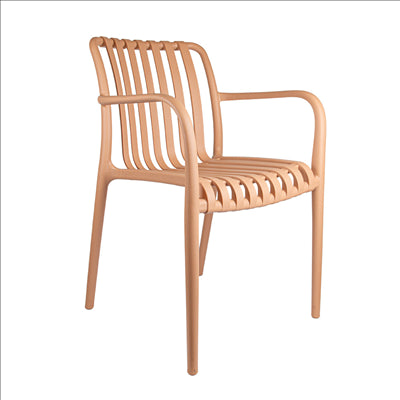 CHAISE EMPILABLE 'SUPRA-TEK'  52x52x81 CM BEIGE PP (4 UNITÉS)