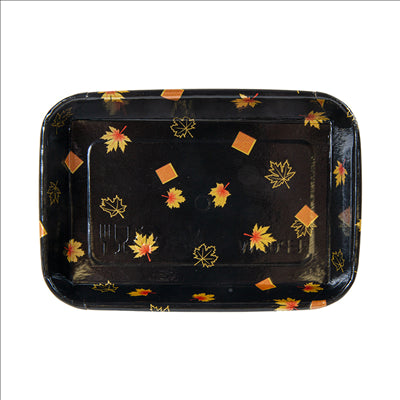 RÉCIPIENTS POUR "SUSHI"  20PE + 280 +16PE G/M2 16,5x11,5x2,4 CM NOIR KRAFT (600 UNITÉS)