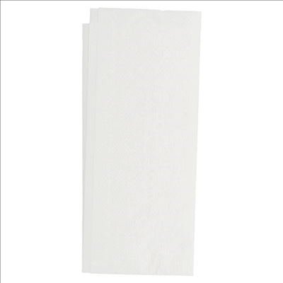 SACS COUVERTS + SERVIETTE 'JUST IN TIME - VICHY' 90 + 10PE G/M2 11,2x22,5 CM BLANC CELLULOSE (400 UNITÉS)