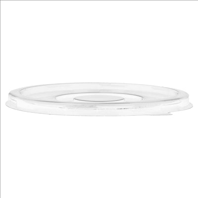 COUVERCLES BAS POUR SALADIERS 215.84-215.03 'BIONIC'  Ø 14x1 CM TRANSPARENT PET (900 UNITÉS)