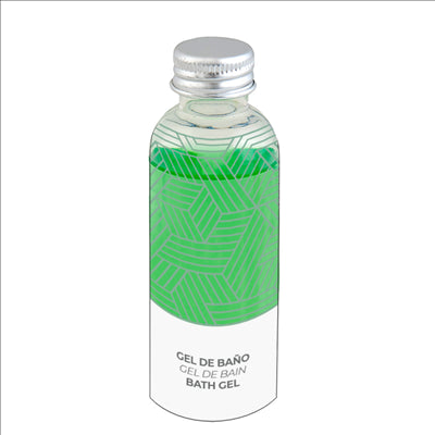 FLACONS GEL BAIN 'THERAPY' 50 ML Ø3,2x9 CM TRANSPARENT PLASTIQUE (200 UNITÉS)