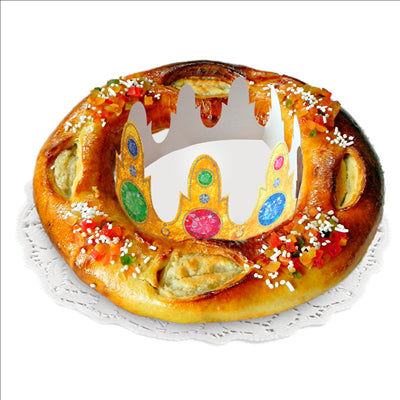 COURONNE DES ROIS MAGES  275 G/M2 8x59 CM QUADRICHROMIE CARTON (100 UNITÉS)