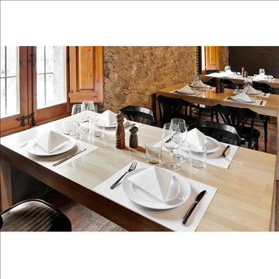 SETS DE TABLE 'SPUNBOND' 60 G/M2 30x40 CM BLANC PP (800 UNITÉS)