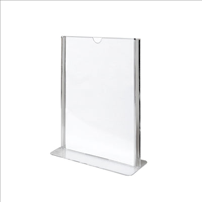 PORTE MENUS DE TABLE DIN-A6  10,5x14,8 CM TRANSPARENT PS (20 UNITÉS)