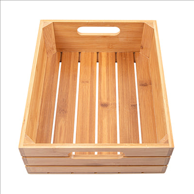 BOÎTE BUFFET GN 1/2  32,5x26,5x10 CM NATUREL BAMBOU (1 UNITÉ)