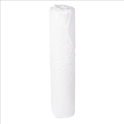 100 U. TABLIERS EN ROULEAU  20µ 69x107 CM BLANC LDPE (1 UNITÉ)