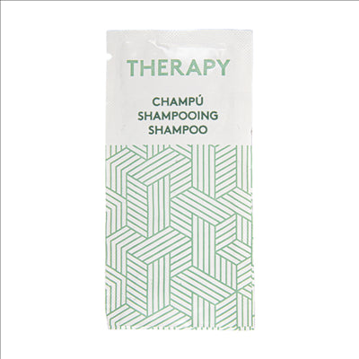 SACHETS SHAMPOOING 'THERAPY' 10 ML 10x5 CM BLANC CELLULOSE (1000 UNITÉS)