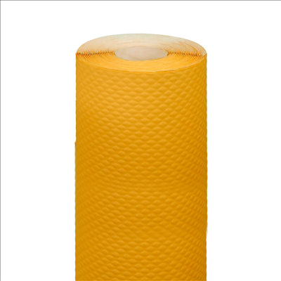 NAPPE EN ROULEAU  48 G/M2 1,20x7 M JAUNE FONCÉ CELLULOSE (25 UNITÉS)