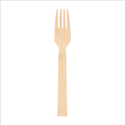FOURCHETTES  17 CM NATUREL BAMBOU (100 UNITÉS)