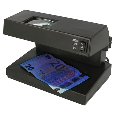 EURODÉTECTEUR FAUX BILLETS AC220-240V  18,5x12 CM NOIR PLASTIQUE (1 UNITÉ)