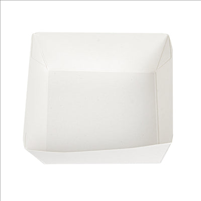 DELI-BARQUETTES  210 + 15 PE G/M2 7x7x3 CM BLANC CARTON (1000 UNITÉS)