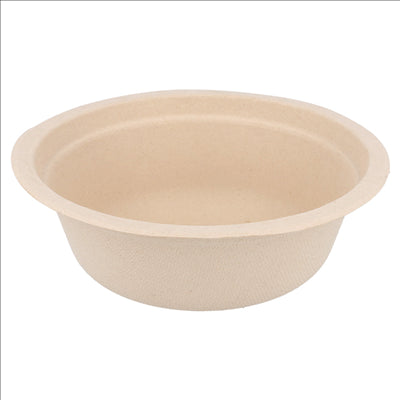 BOLS 'BIONIC' 350 ML Ø 13,5x4,6 CM NATUREL BAGASSE (1200 UNITÉS)